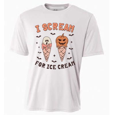 I Cream For Ice Cream Funny Trick Or Treat Halloween Party Cooling Performance Crew T-Shirt