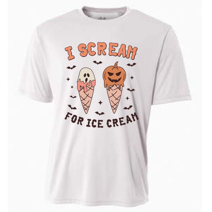 I Cream For Ice Cream Funny Trick Or Treat Halloween Party Cooling Performance Crew T-Shirt