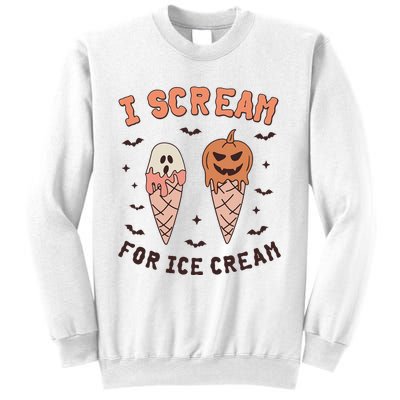 I Cream For Ice Cream Funny Trick Or Treat Halloween Party Sweatshirt