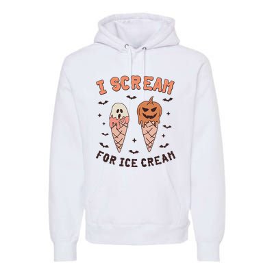 I Cream For Ice Cream Funny Trick Or Treat Halloween Party Premium Hoodie