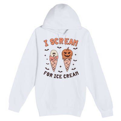 I Cream For Ice Cream Funny Trick Or Treat Halloween Party Premium Pullover Hoodie