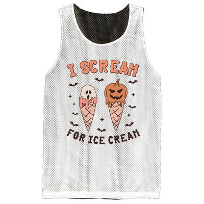 I Cream For Ice Cream Funny Trick Or Treat Halloween Party Mesh Reversible Basketball Jersey Tank