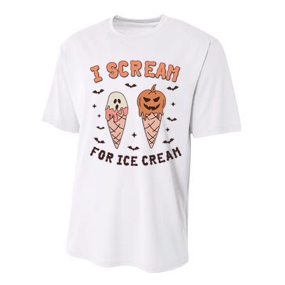 I Cream For Ice Cream Funny Trick Or Treat Halloween Party Performance Sprint T-Shirt