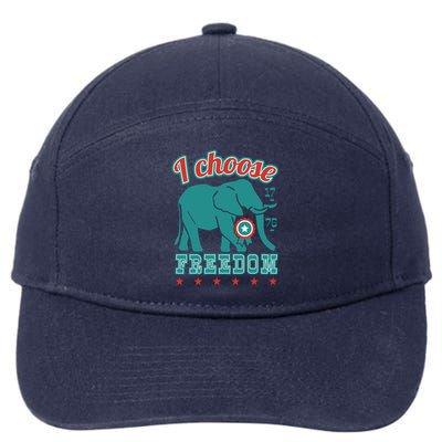 I Choose Freedom Republican Political 7-Panel Snapback Hat