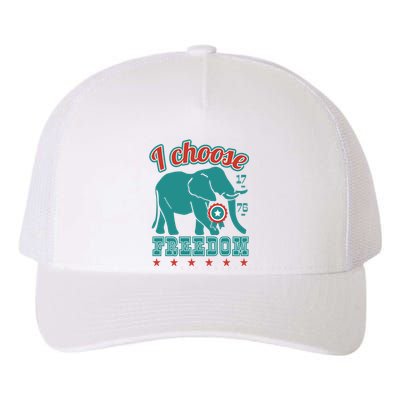 I Choose Freedom Republican Political Yupoong Adult 5-Panel Trucker Hat