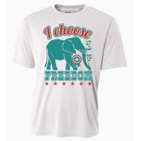 I Choose Freedom Republican Political Cooling Performance Crew T-Shirt