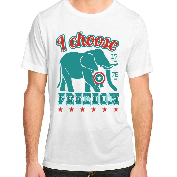 I Choose Freedom Republican Political Adult ChromaSoft Performance T-Shirt