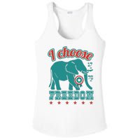 I Choose Freedom Republican Political Ladies PosiCharge Competitor Racerback Tank