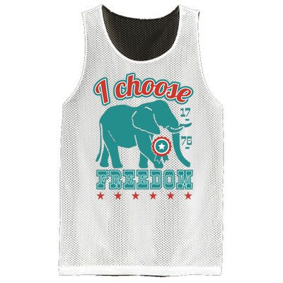 I Choose Freedom Republican Political Mesh Reversible Basketball Jersey Tank