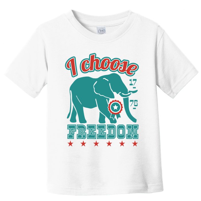 I Choose Freedom Republican Political Toddler T-Shirt