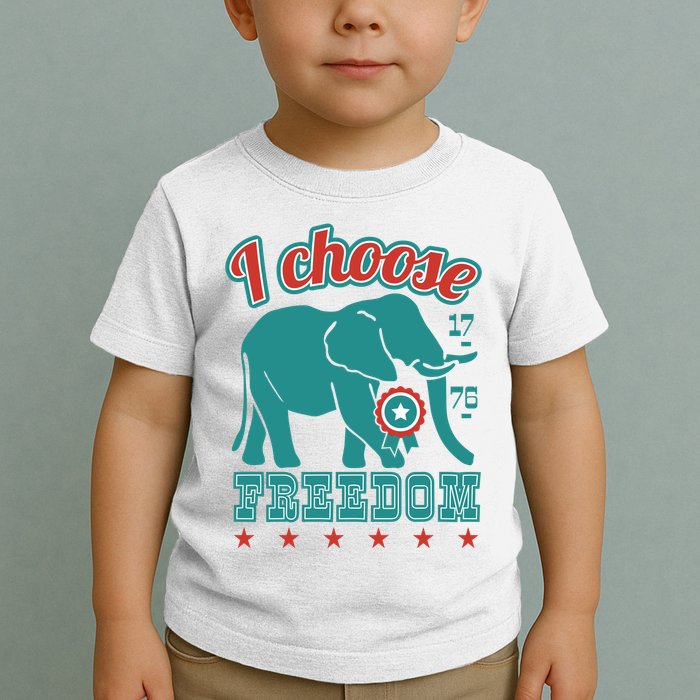 I Choose Freedom Republican Political Toddler T-Shirt