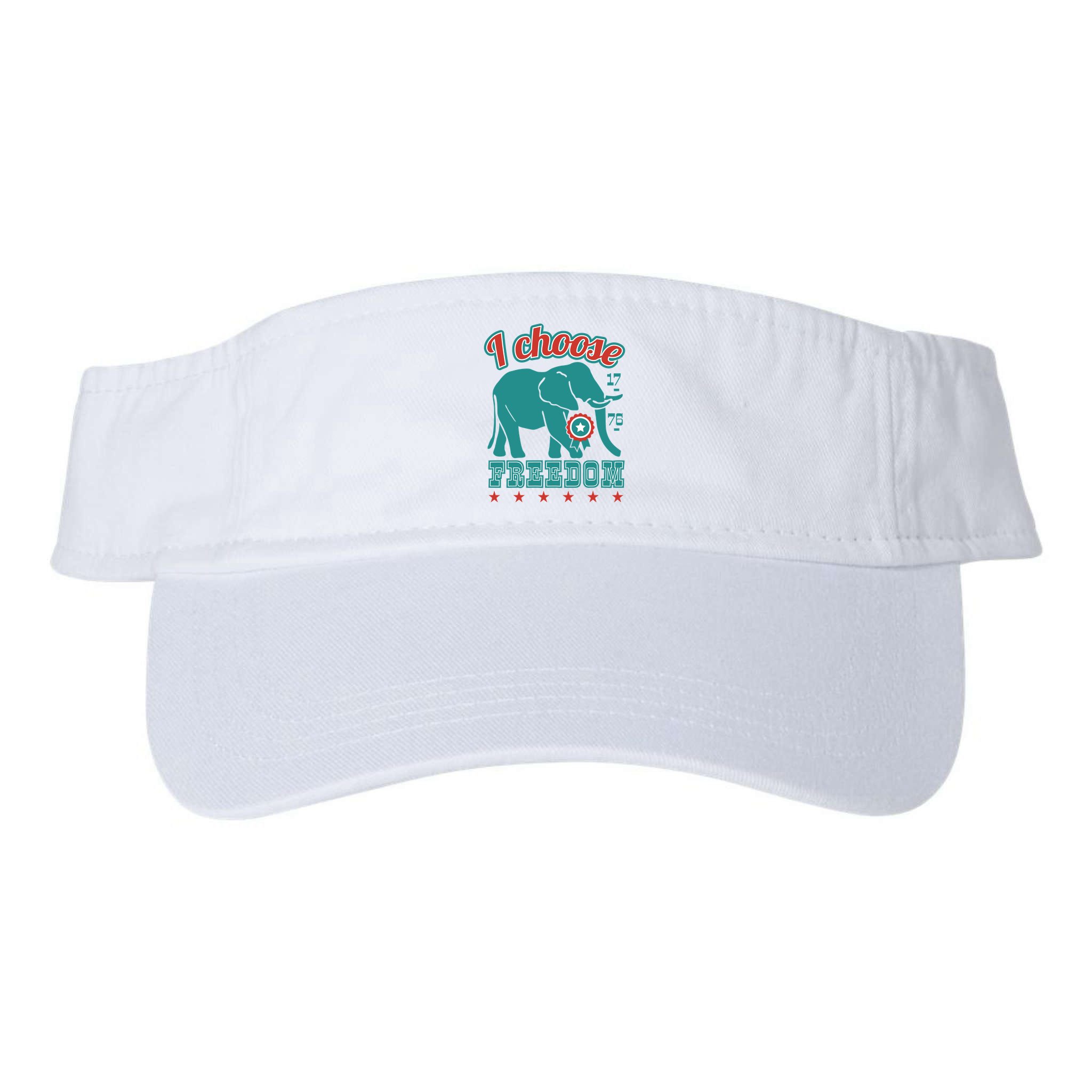 I Choose Freedom Republican Political Visor