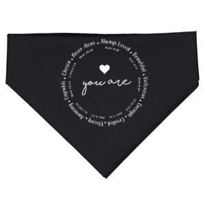 Inspiring Christian Faith Bible Quotes USA-Made Doggie Bandana