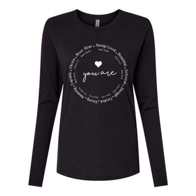 Inspiring Christian Faith Bible Quotes Womens Cotton Relaxed Long Sleeve T-Shirt