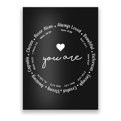 Inspiring Christian Faith Bible Quotes Poster
