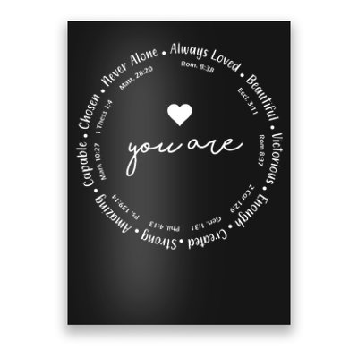 Inspiring Christian Faith Bible Quotes Poster