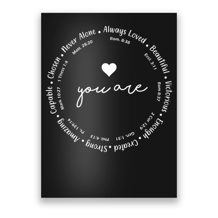 Inspiring Christian Faith Bible Quotes Poster