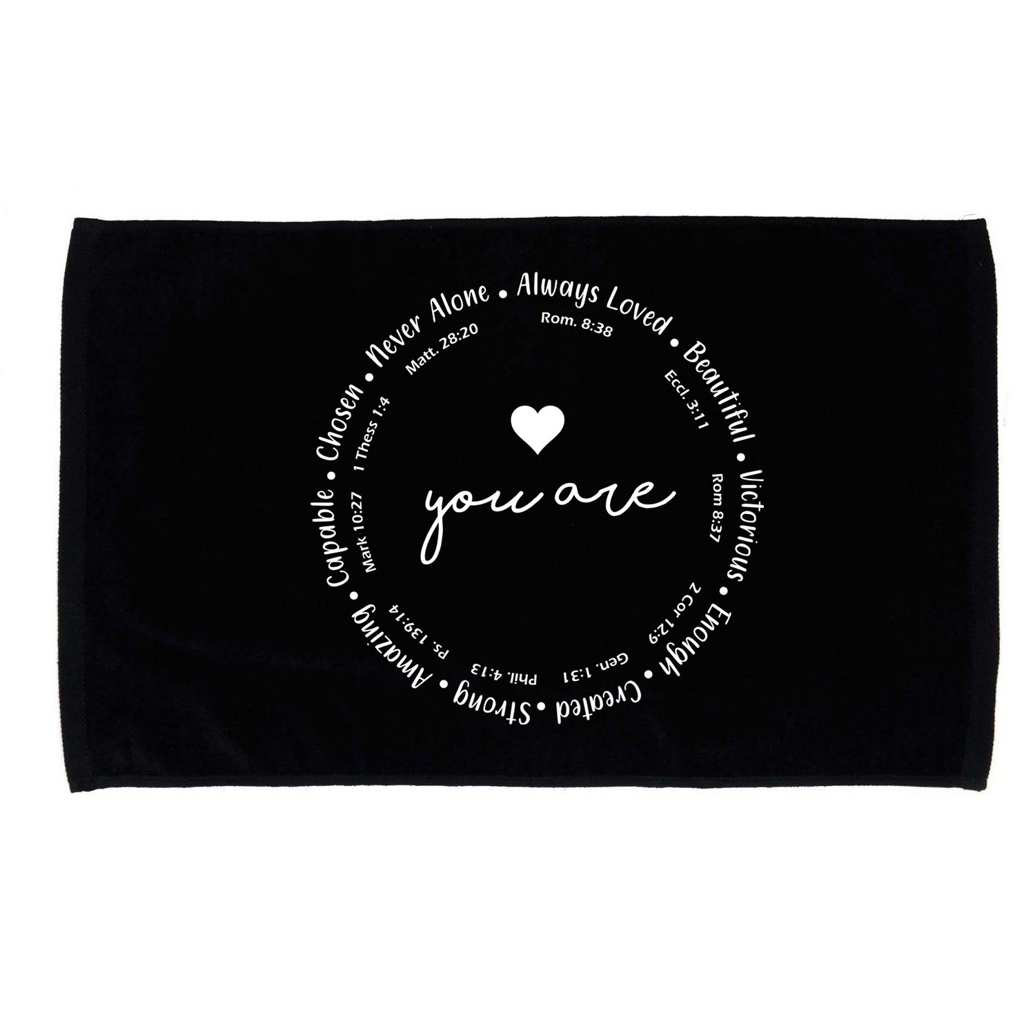 Inspiring Christian Faith Bible Quotes Microfiber Hand Towel