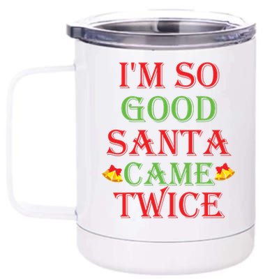 Inappropriate Christmas Funny Xmas Party Gift 12 oz Stainless Steel Tumbler Cup