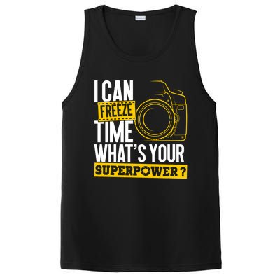 I Can Freeze Time Superpower Gift Photographer Camera Great Gift PosiCharge Competitor Tank