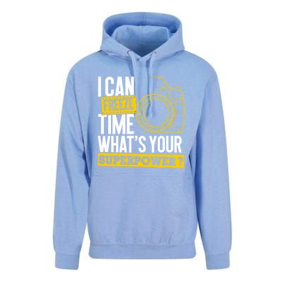 I Can Freeze Time Superpower Gift Photographer Camera Great Gift Unisex Surf Hoodie