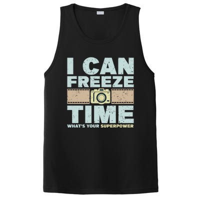 I Can Freeze Time Superpower Camera Photographer Gift PosiCharge Competitor Tank