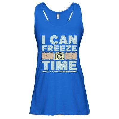 I Can Freeze Time Superpower Camera Photographer Gift Ladies Essential Flowy Tank