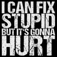 I Can Fix Stupid, But It Will Hurt 16 in Basic Backpack