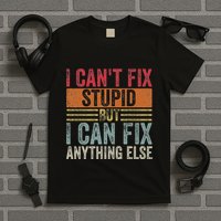 I CanT Fix Stupid But I Can Fix Anything Else Funny Vintage T-Shirt