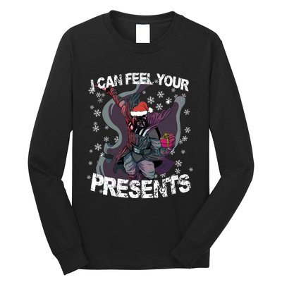 I Can Feel Your Presents Christmas Star Merry Wars Holiday Season Lover Long Sleeve Shirt