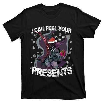 I Can Feel Your Presents Christmas Star Merry Wars Holiday Season Lover T-Shirt