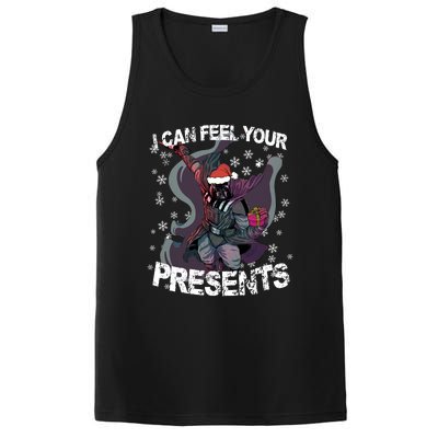 I Can Feel Your Presents Christmas Star Merry Wars Holiday Season Lover PosiCharge Competitor Tank