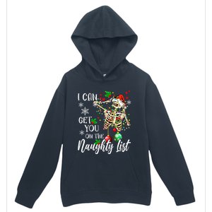 I Can Get You On The Naughty List Funny Santa Skeleton Xmas Gift Urban Pullover Hoodie