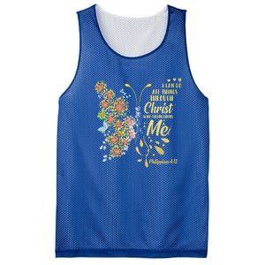 I Cancute Giftdo All Things Through Jesus Who Strengthens Me Cool Gift Mesh Reversible Basketball Jersey Tank