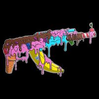 Ice Cream Gun AK47 Tall T-Shirt