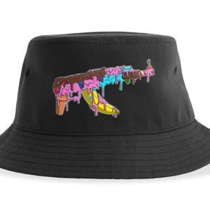 Ice Cream Gun AK47 Sustainable Bucket Hat