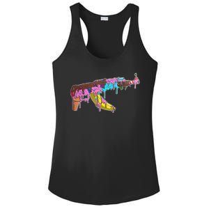 Ice Cream Gun AK47 Ladies PosiCharge Competitor Racerback Tank