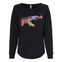 Ice Cream Gun AK47 Womens California Wash Sweatshirt