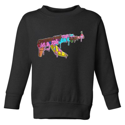 Ice Cream Gun AK47 Toddler Sweatshirt