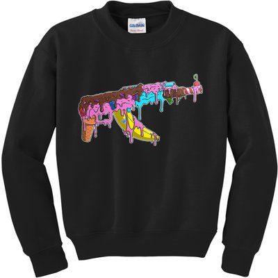 Ice Cream Gun AK47 Kids Sweatshirt