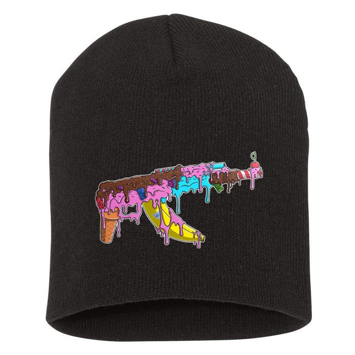 Ice Cream Gun AK47 Short Acrylic Beanie