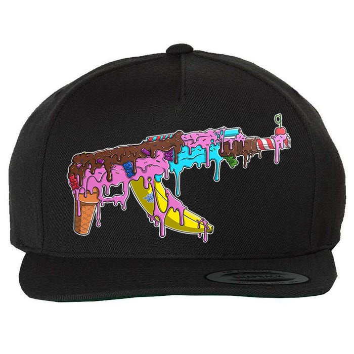 Ice Cream Gun AK47 Wool Snapback Cap