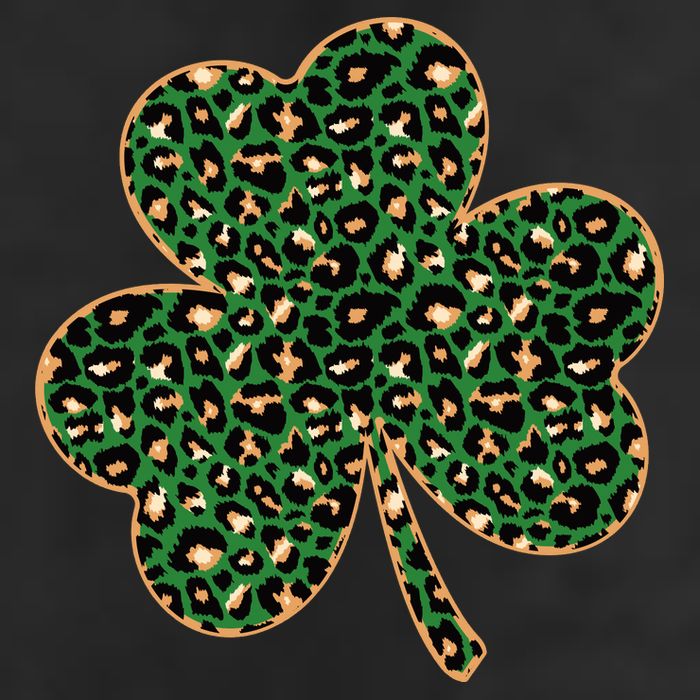 Irish Clover Green Gold Leopard Print Cool Comfort Performance Bucket Hat