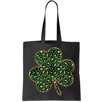 Irish Clover Green Gold Leopard Print Bag