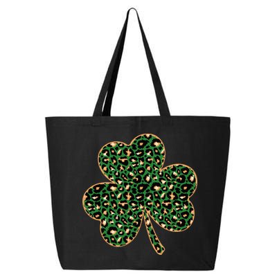 Irish Clover Green Gold Leopard Print 25L Jumbo Tote