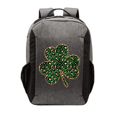 Irish Clover Green Gold Leopard Print Vector Backpack