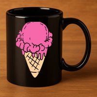 Ice Cream Gift 11oz C Handle Ceramic Mug