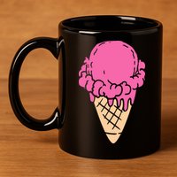 Ice Cream Gift 11oz C Handle Ceramic Mug