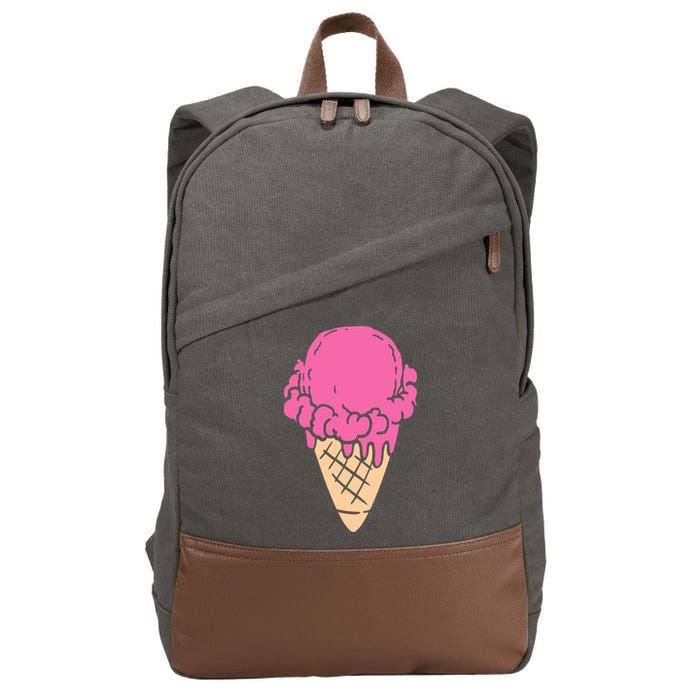Ice Cream Gift Cotton Canvas Backpack
