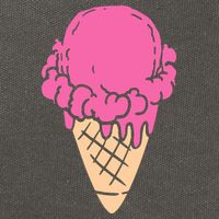 Ice Cream Gift Cotton Canvas Backpack